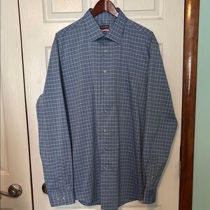 Men's Blue Checkered Shirt